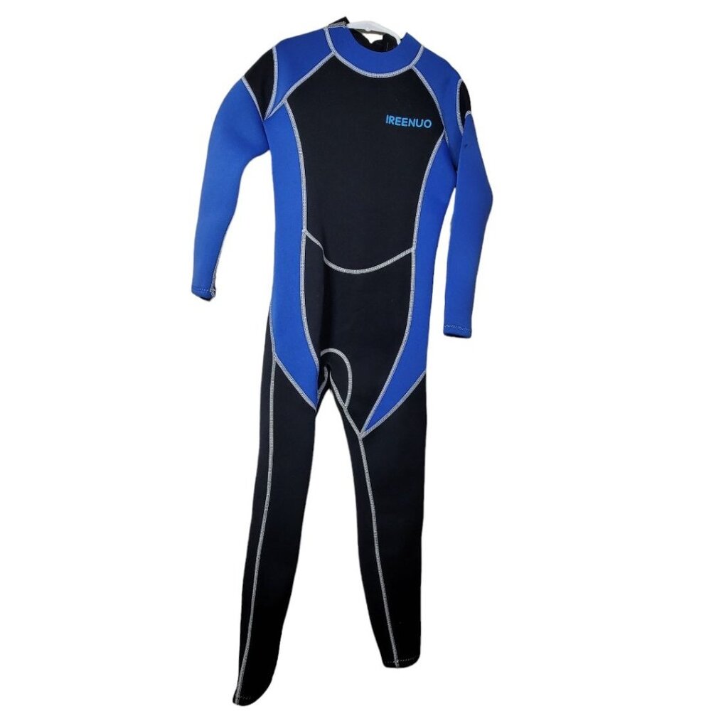 Ireenuo Kids Wetsuit Neoprene Nylon Boys Girls Size 10 Water‎ Sports Play Blue